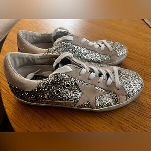 Golden Goose Superstar Size 37 Sneakers Shoes Glitter Sequin Pink